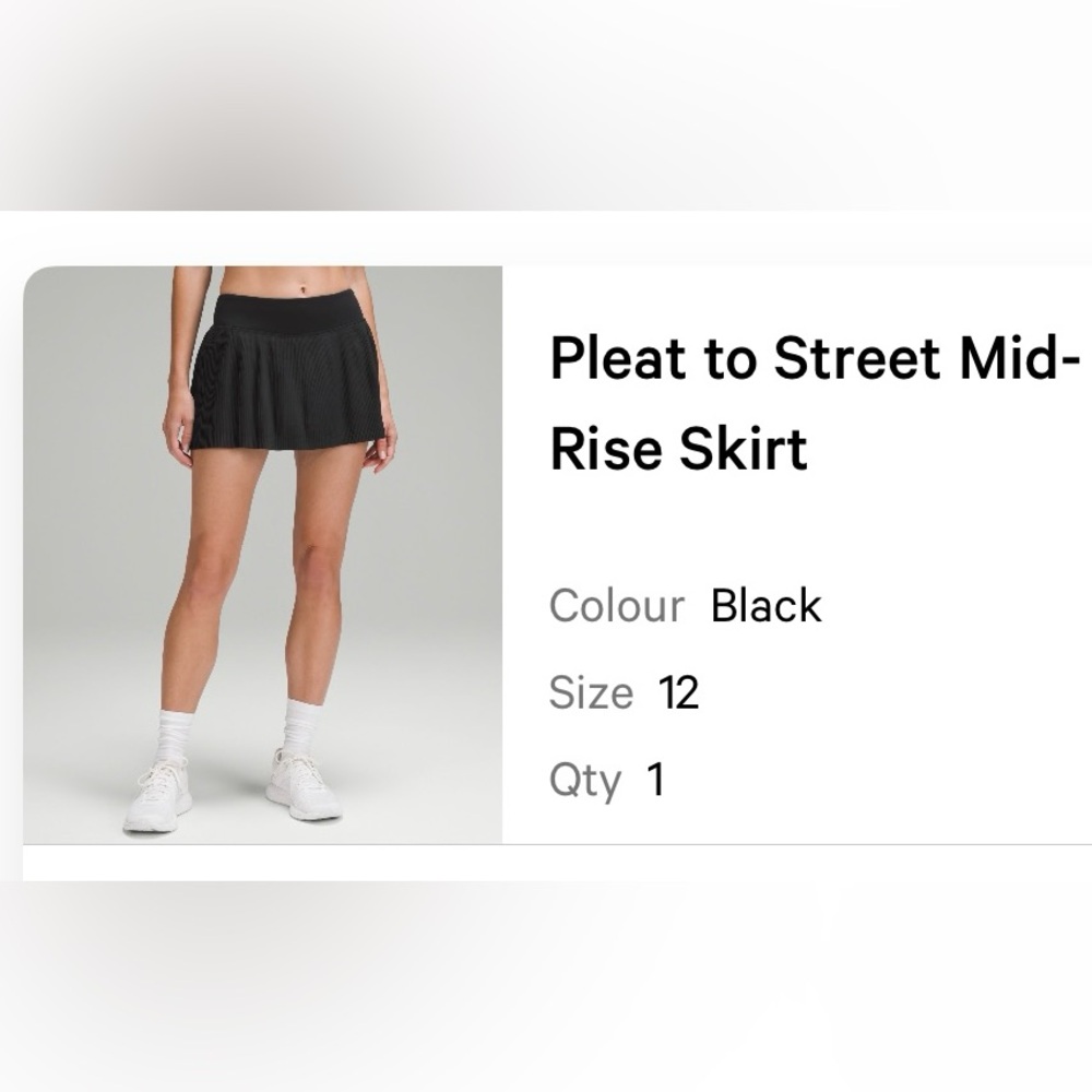 NWT Lululemon Tennis Skirt